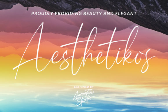 Aesthetikos Script Handwritten Font for Editorial Design