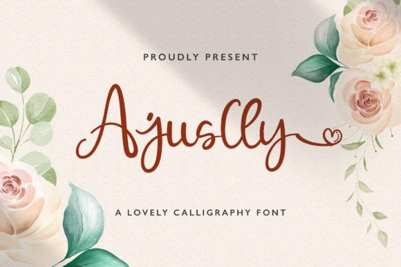 Ajuslly Font for Elegant Handwritten Designs