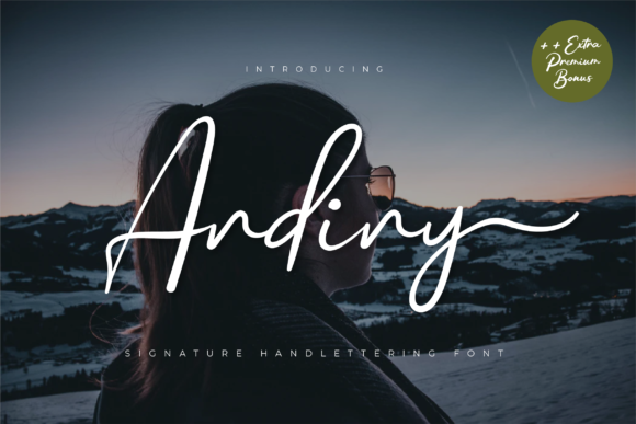Andiny: A Premium Script Handwritten Font for Polished Brand Identity