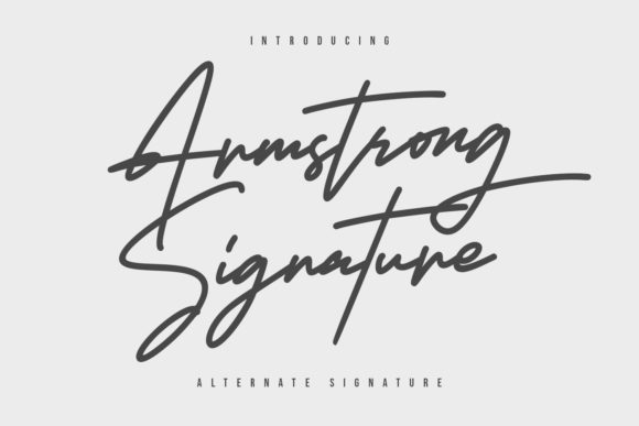 Armstrong Signature Font for Professional Branding
