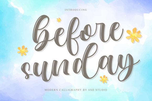Before Sunday Handwritten Font Review