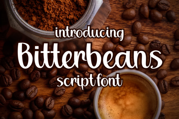 Bitterbeans Font: A Handwritten Typeface for Elegant Editorial Design
