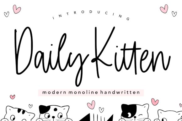 Daily Kitten: A Sweet Handwritten Typeface for Quirky Branding