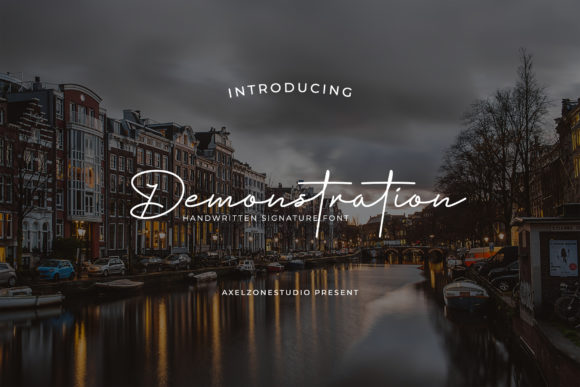 Demonstration: A Timeless Script Handwritten Font for Editorial Design