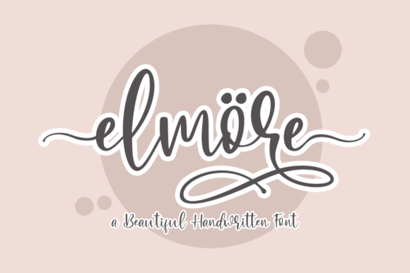 Elmore Typeface: A Script Handwritten Font for Elegant Branding