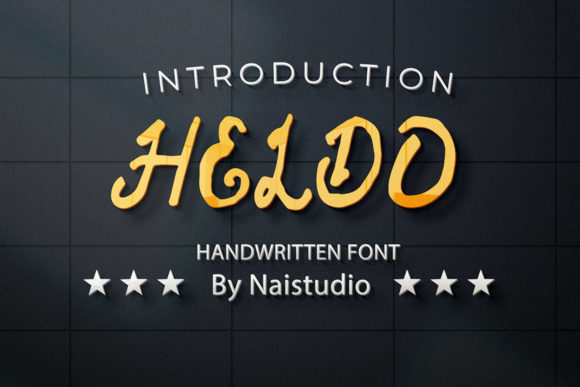 Heldo: A Refined Script Handwritten Typeface for Editorial Design