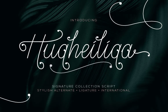 Hugheiliga: A Delicate Script Handwritten Font for Editorial Design