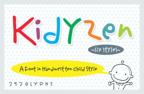 Kidyzen Handwritten Font for Creative Craft Projects