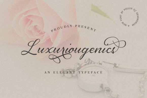 Luxuriougenics: The Script Handwritten Font for Elegant Branding