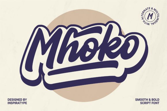 Mhoko: A Charming Script Handwritten Font for Elegant Designs