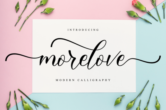 Morelove Script Handwritten Fonts for Elegant Brand Identity
