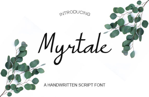 Myrtale Font: A Classy Handwritten Typeface for Modern Marketers