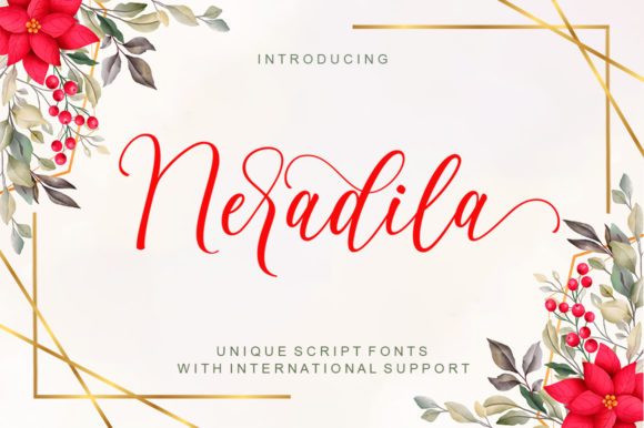 Neradila Script Handwritten Font for Elegant Web Design
