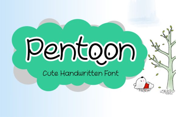 Pentoon Font: A Sweet and Friendly Script for Creative Branding