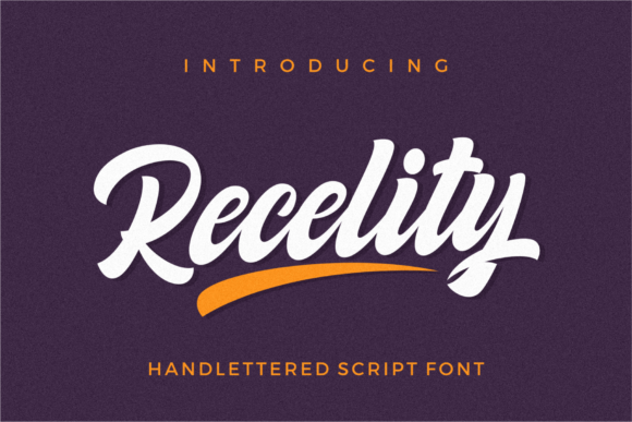 Recelity: An Exquisite Handwritten Font for Editorial Design