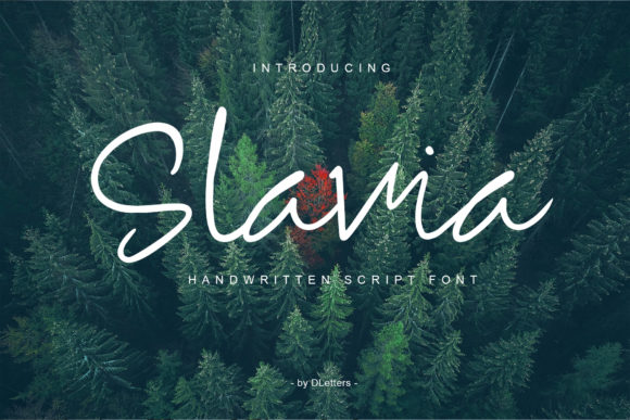 Slavia Handwritten Font for Elegant Branding and Invitations