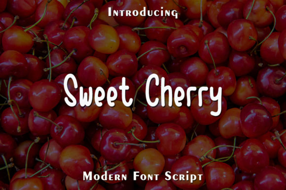 Sweet Cherry Font for Editorial Design and Creative Typography