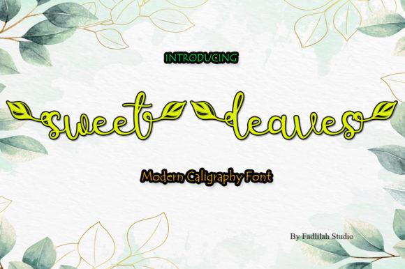 Sweet Leaves: The Elegant Script Handwritten Font for Editorial Design
