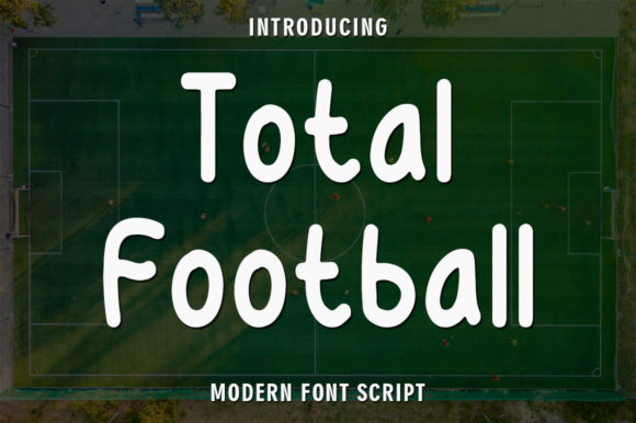 Total Football Font for Handmade Crafts and Printables