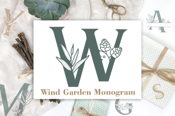 Wind Garden Monogram: A Script Handwritten Font for Elegant Branding
